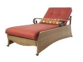 Martha Stewart Living Belle Isle Patio Chaise Lounge Cushion