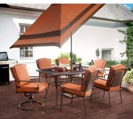 Amazon.com : Martha Stewart Living Patio Furniture. Charlottetown Brown  All-Weather Wicker Patio Lounge Chair with Green Bean Cushion : Patio, Lawn  & Garden